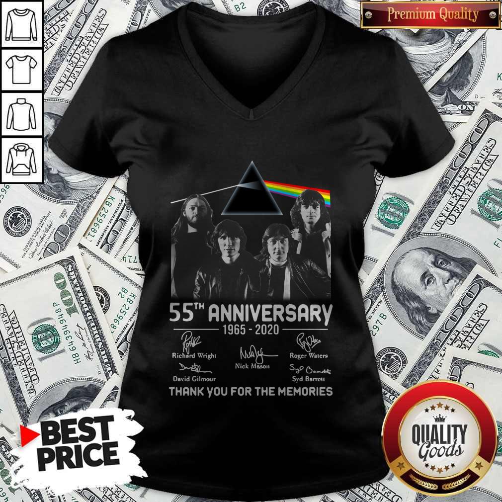 Awesome Pink Floyd 55th Anniversary 1965 2020 Thank You For The Memories Signatures Shirt - Image 3