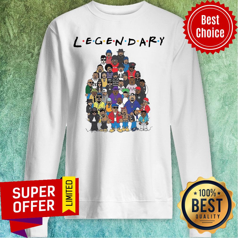 Funny Rapper All Friends Legendary Shirt - Image 5