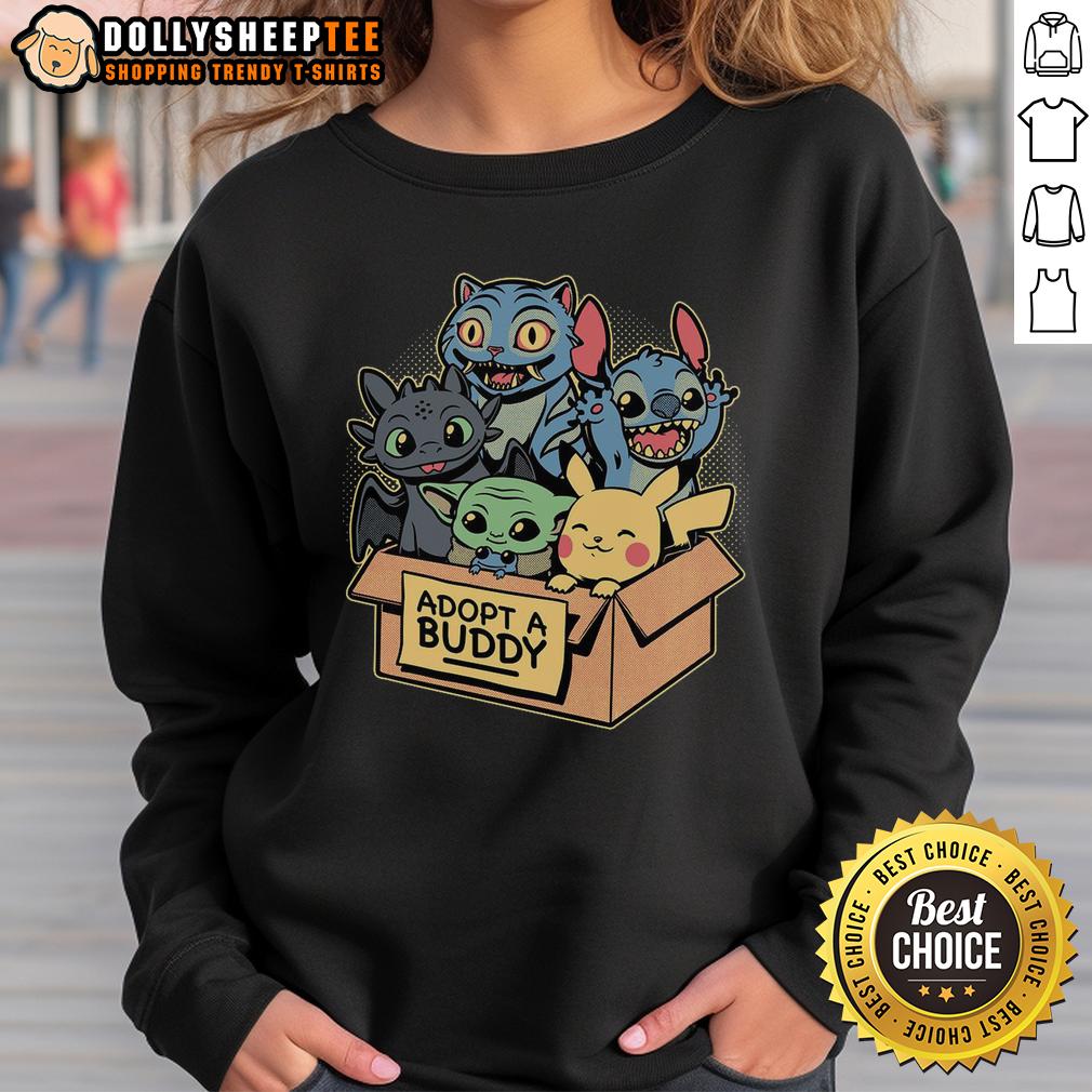 Happy Adopt A Buddy Animal Game Movie T-Shirt - Image 5