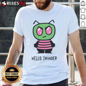 Cute Hello Invader Alien Parody Hello Kitty Invader Zim Mashup T-Shirt