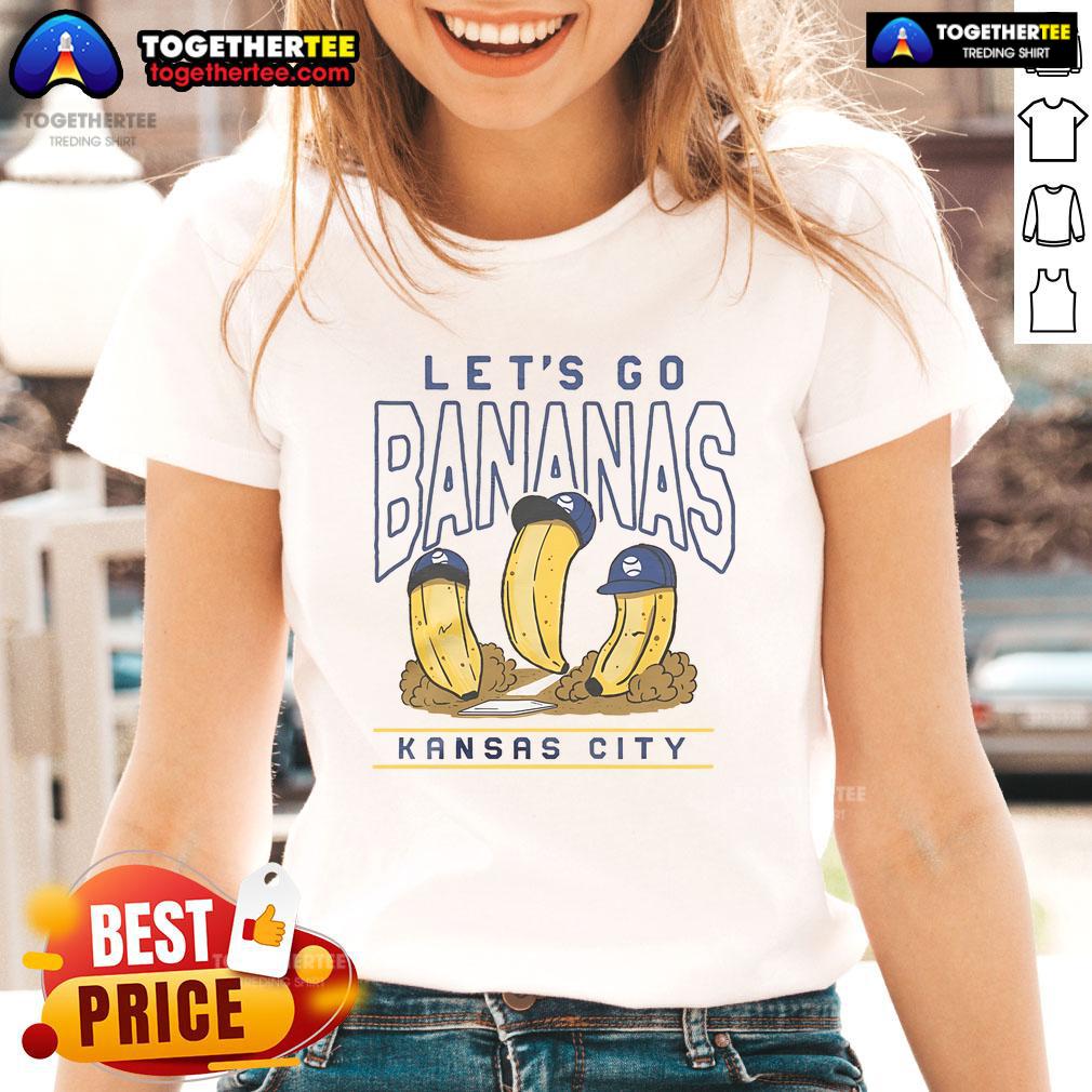 Funny Let's Go Bananas Kansas City Baseball T-Shirt - Image 3