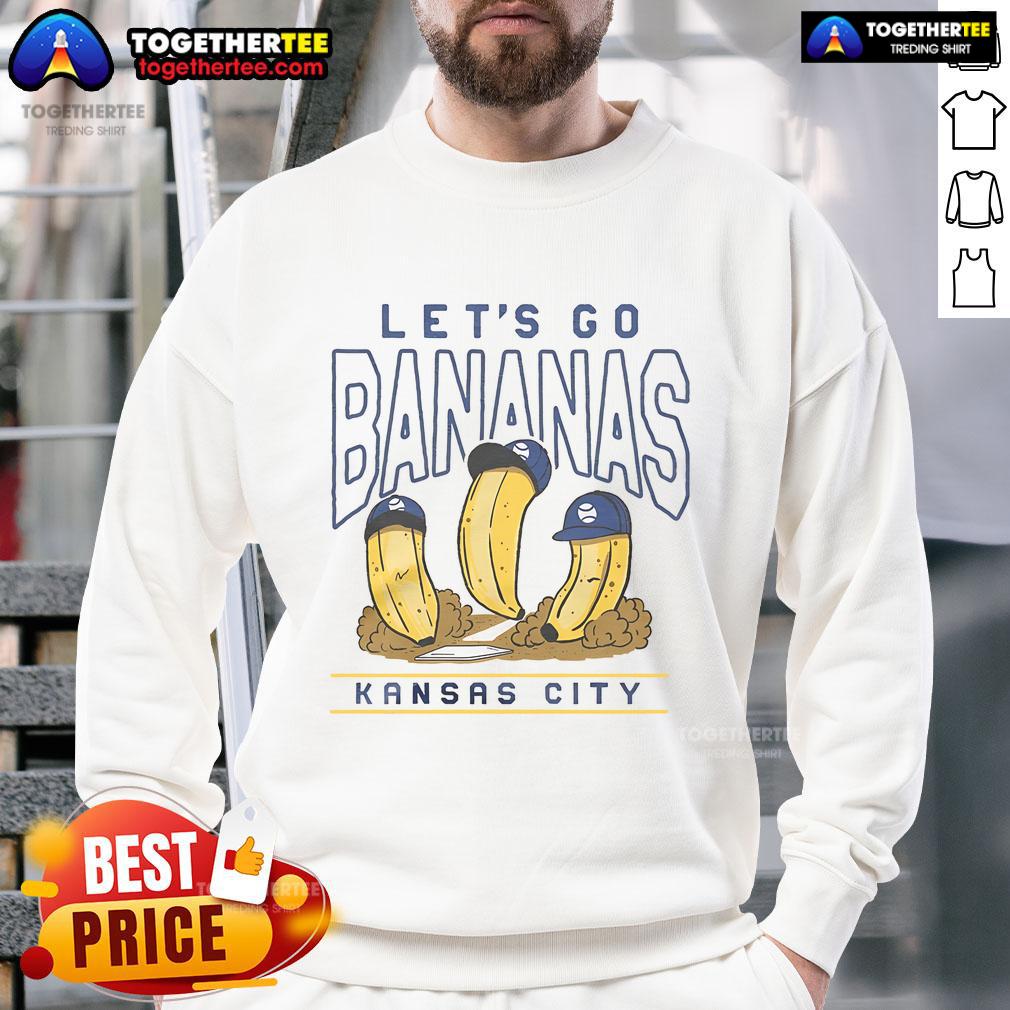 Funny Let's Go Bananas Kansas City Baseball T-Shirt - Image 5