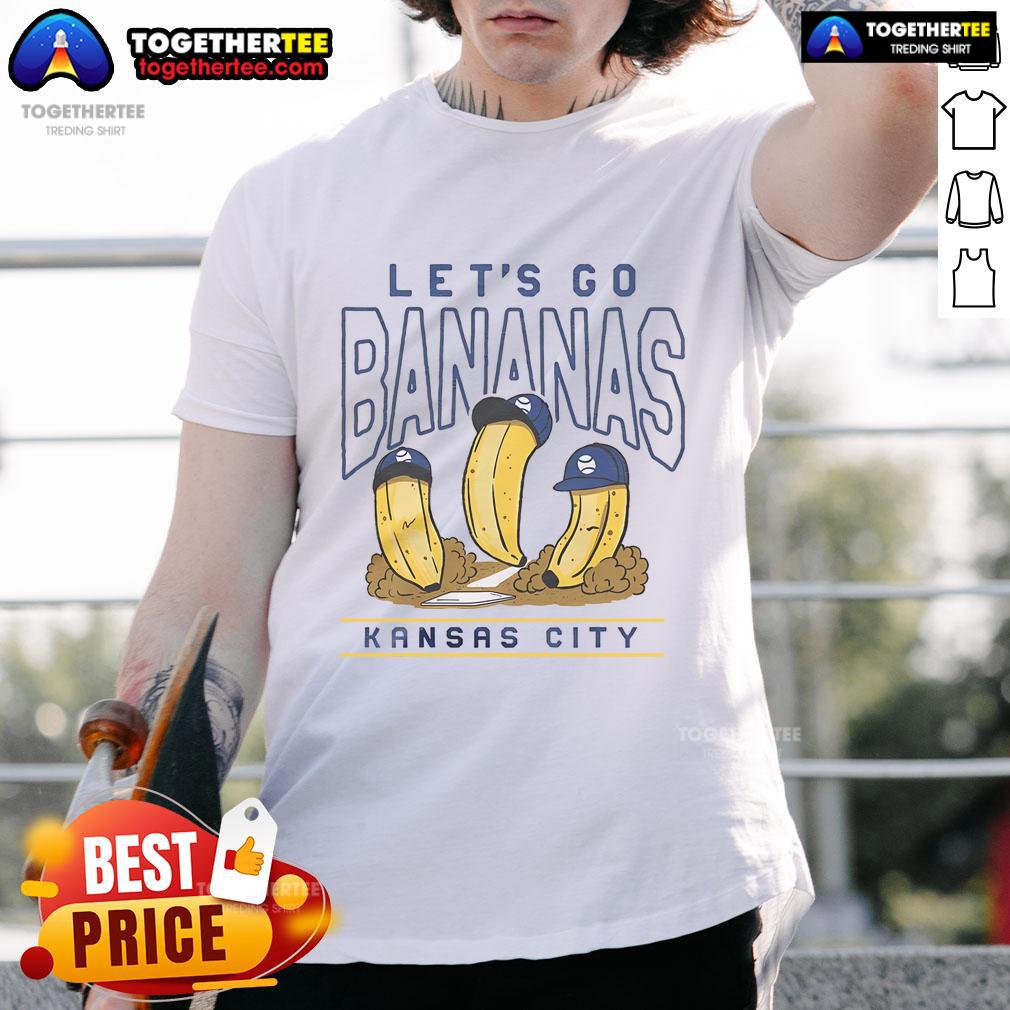 Funny Let's Go Bananas Kansas City Baseball T-Shirt