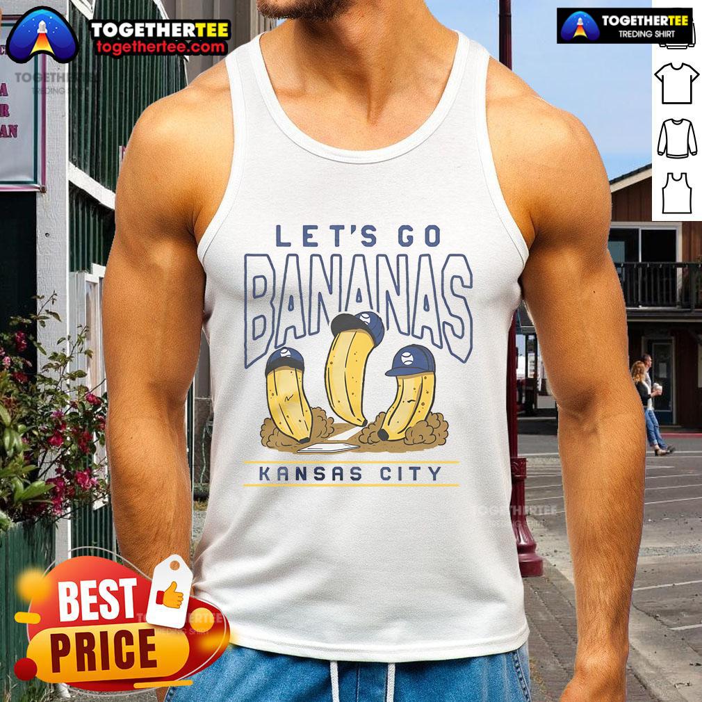 Funny Let's Go Bananas Kansas City Baseball T-Shirt - Image 4