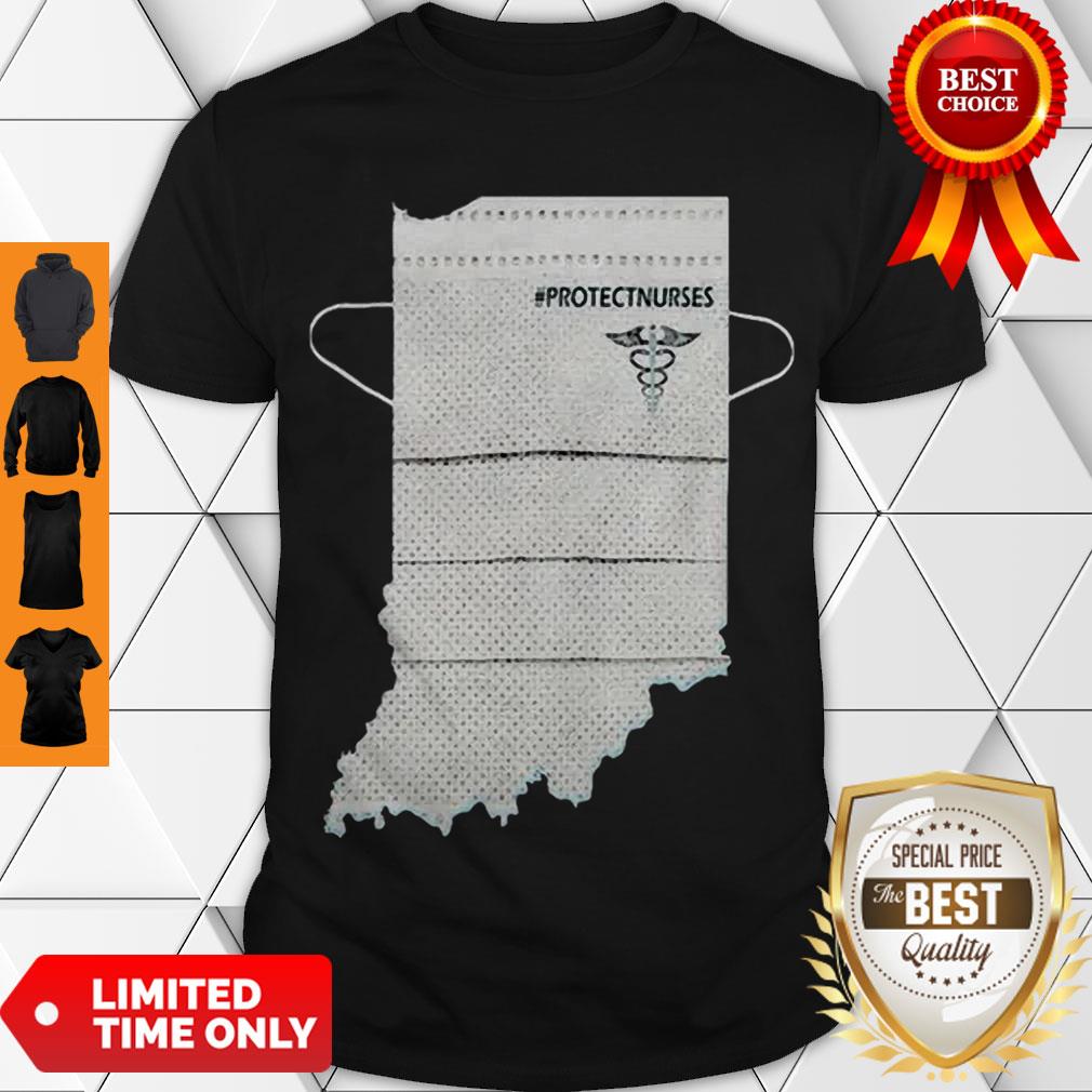 Awesome Indiana Protectnurses Face Mask COVID-19 Shirt