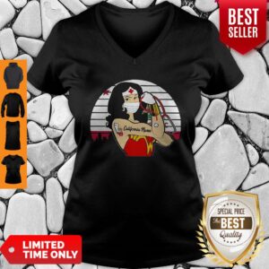 Alternative view of Wonderful Vintage Wonder Woman Tattoos California Nurse COVID-19 Shirt