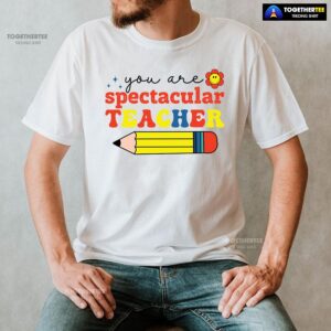 Alternative view of You Are Spectacular Teacher Smiling Flower Pencil Back To School T-Shirt