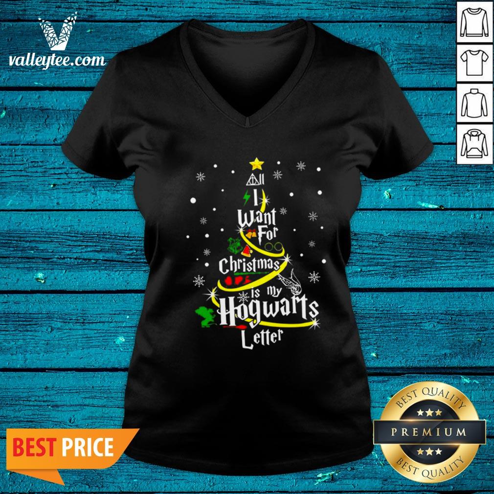 I Want For Christmas Is My Hogwarts Letter Tree Shirt - Image 3