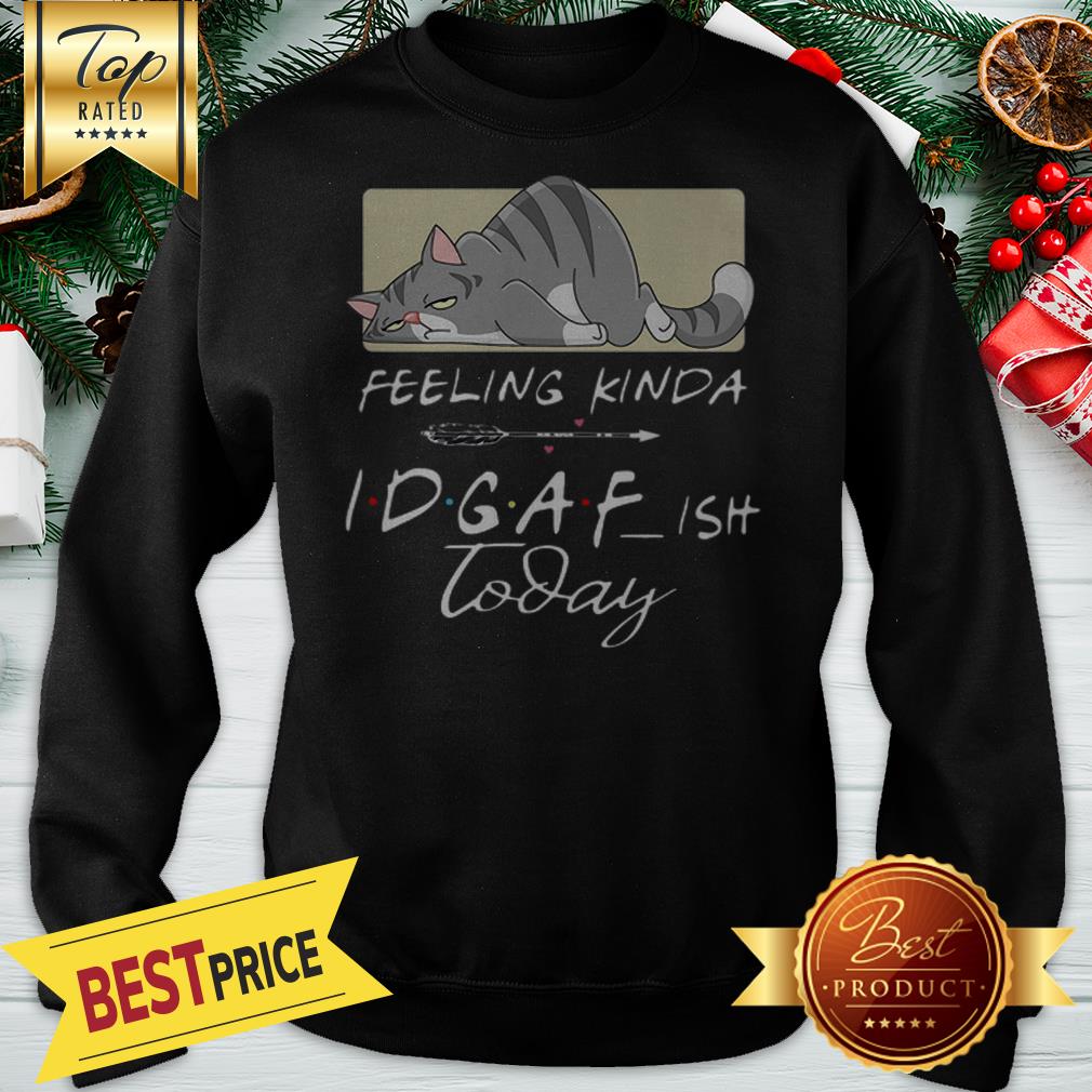 Tired Cat Feeling Kinda IDGAF Ish Today 2020 Shirt - Image 4