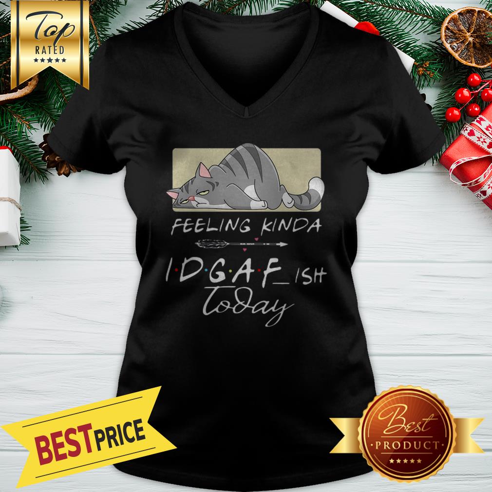 Tired Cat Feeling Kinda IDGAF Ish Today 2020 Shirt - Image 2
