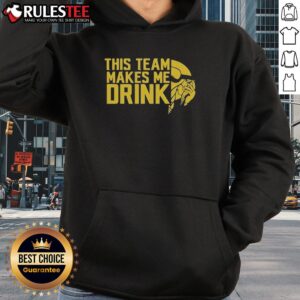 Alternative view of Funny This Team Makes Me Drink Minnesota Vikings Logo T-Shirt