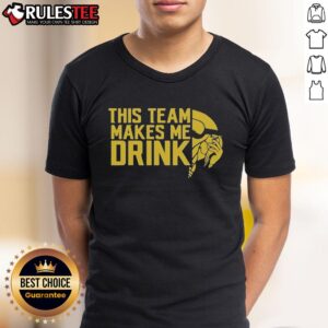 Funny This Team Makes Me Drink Minnesota Vikings Logo T-Shirt