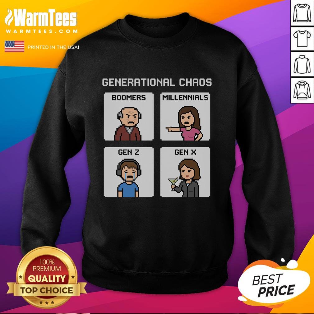 Good Generational Chaos Boomers Millennials Gen Z Gen X T-Shirt - Image 5