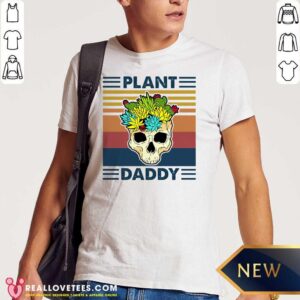 Official Skull Plant Daddy Vintage Retro Shirt