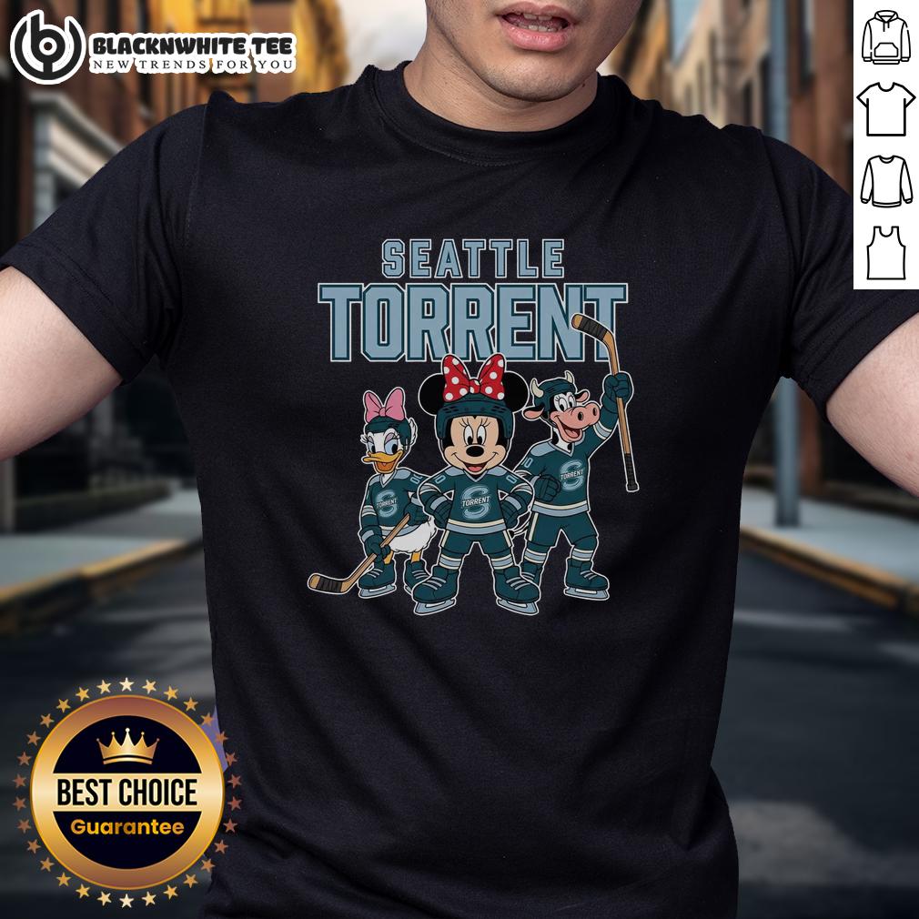 Awesome Seattle Torrent Cartoon Team Ice Hockey T-Shirt