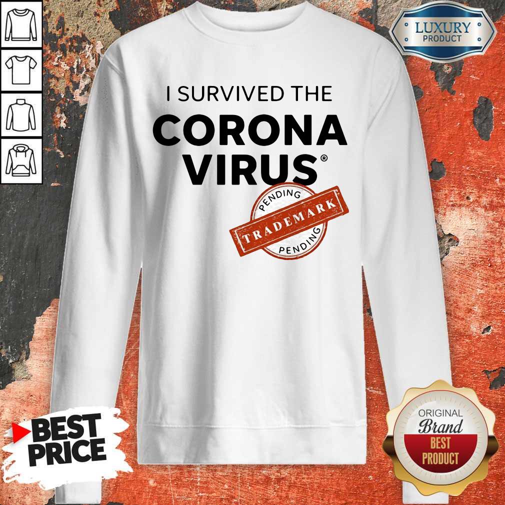 Nice I Survived The Corona Virus Pending Trademark Shirt - Image 4