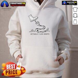 Alternative view of Good Actually I Lick Boots T-Shirt