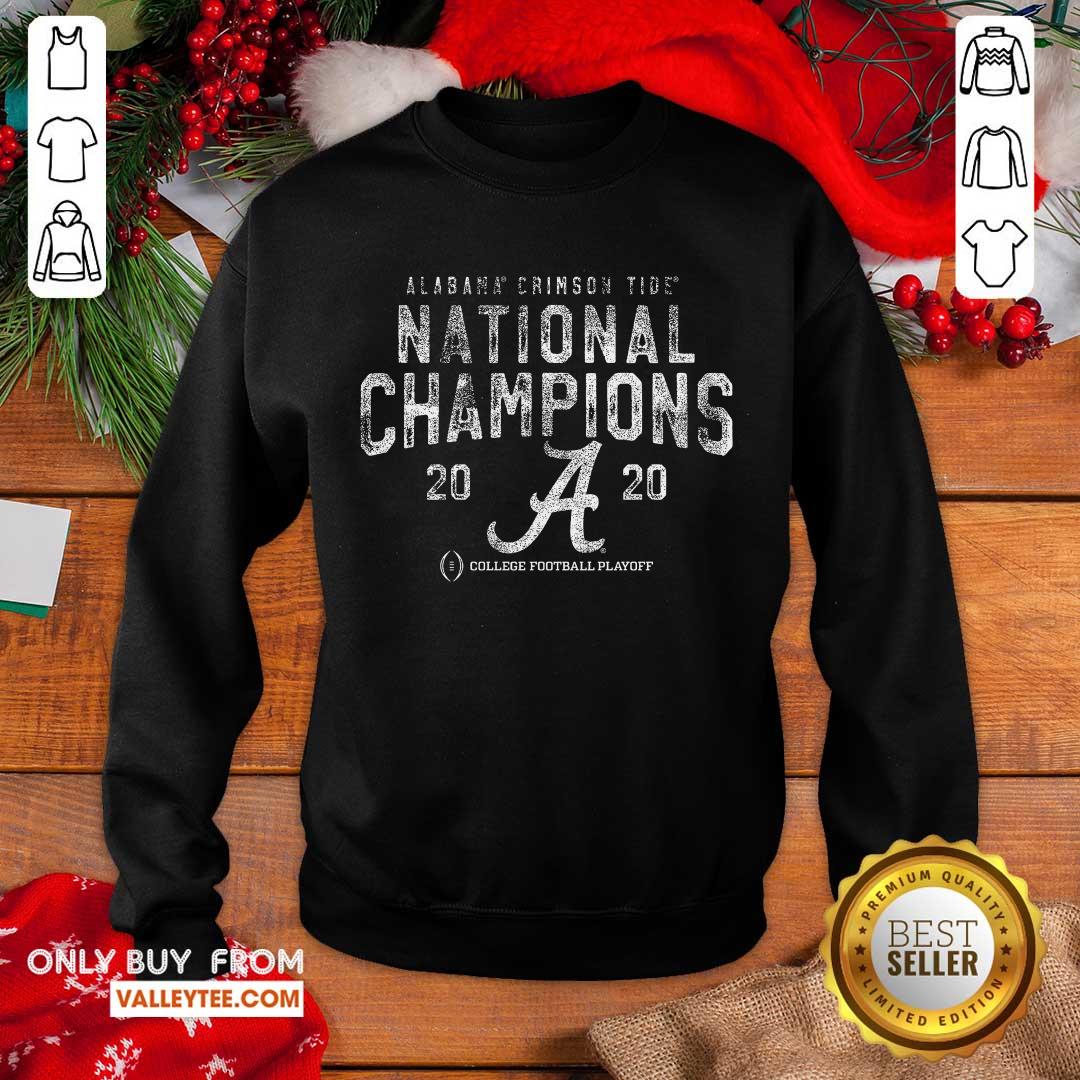 Pro Alabama Crimson Tide Fanatics Branded College Football Playoff 2020 National Champions Pocket Tri Blend Shirt - Image 3