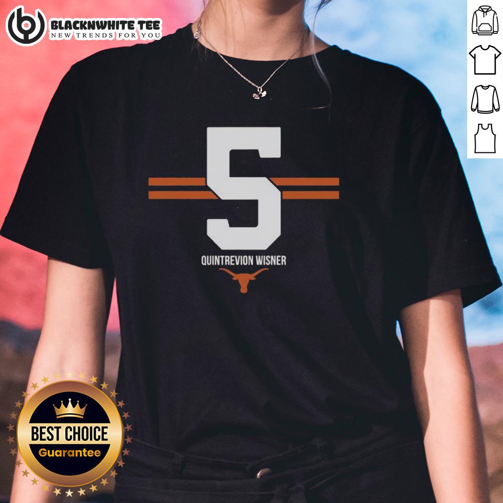 Hot Texas Longhorns Football Quintrevion Wisner #5 Stripe T-Shirt - Image 3