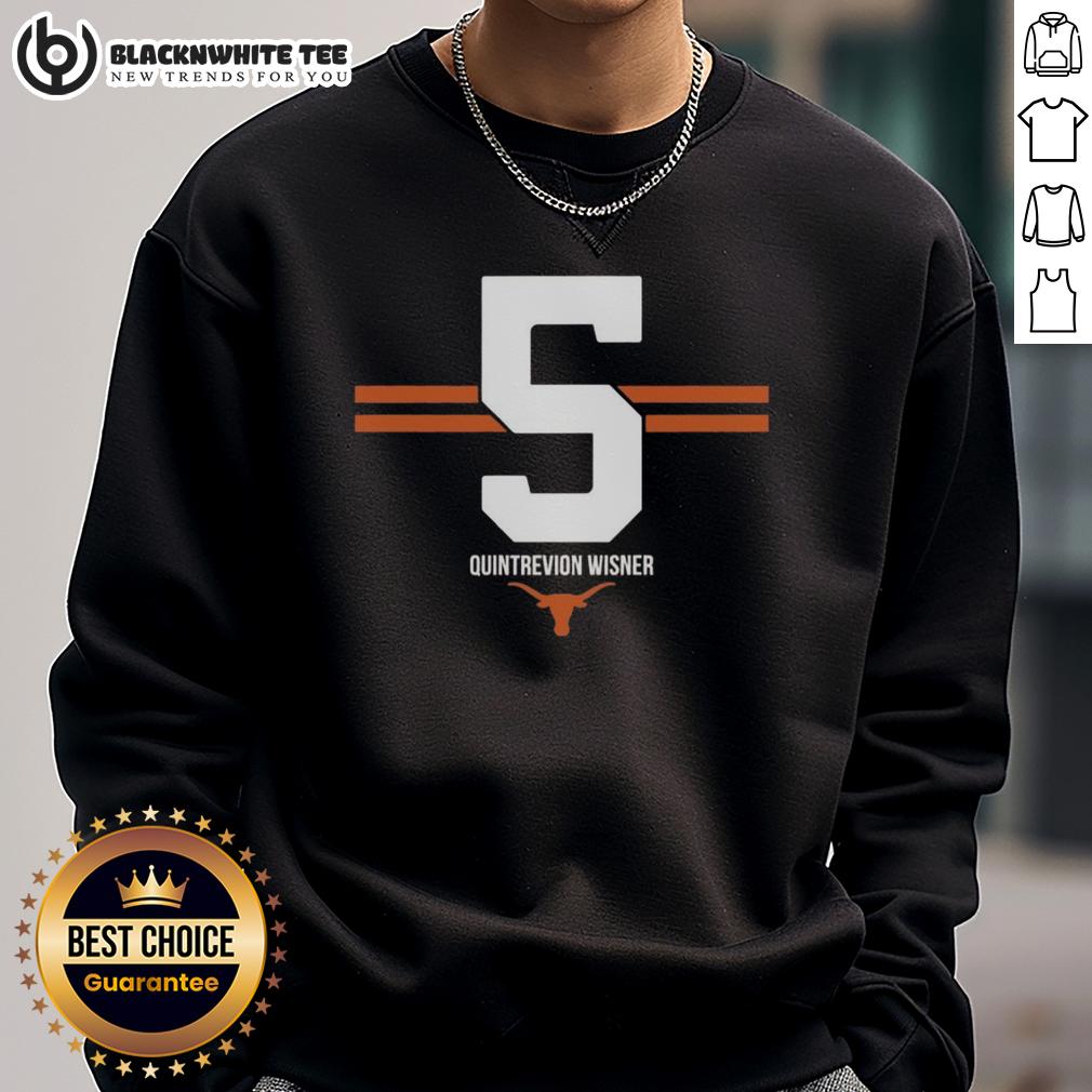 Hot Texas Longhorns Football Quintrevion Wisner #5 Stripe T-Shirt - Image 5