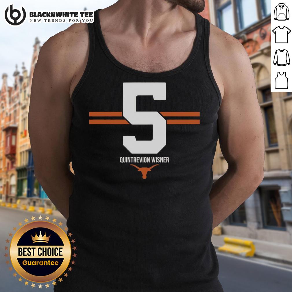 Hot Texas Longhorns Football Quintrevion Wisner #5 Stripe T-Shirt - Image 4