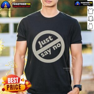 Official Just Say No 1980s Vintage Anti Drug T-Shirt