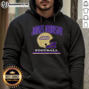 Alternative view of Original JMU James Madison Dukes Football Vintage Helmet T-Shirt