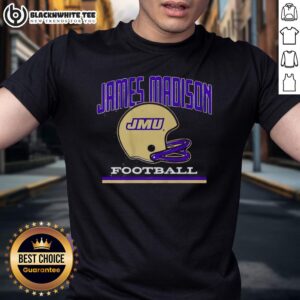 Original JMU James Madison Dukes Football Vintage Helmet T-Shirt