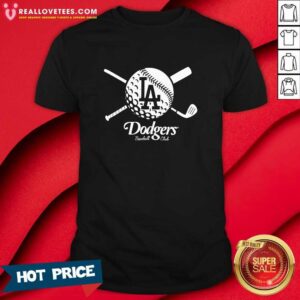 Exclusive Los Angeles Dodgers Golf And Baseball T-shirt