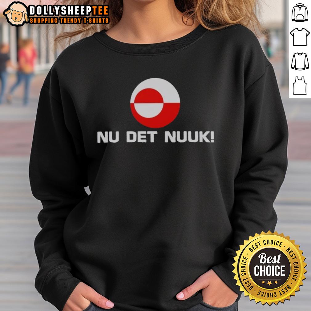 Awesome Nu Det Nuuk Greenland Flag T-Shirt - Image 5