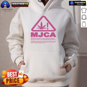 Alternative view of Official MJCA Warning Cannabis Can Cause Psychotic Symptoms Like Severe Paranoia T-Shirt