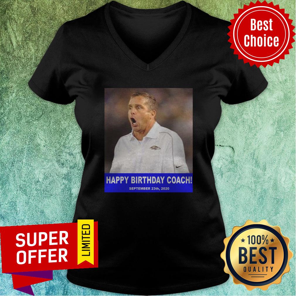John Harbaugh Prank Happy Birthday Coach 23 9 2020 Shirt - Image 2