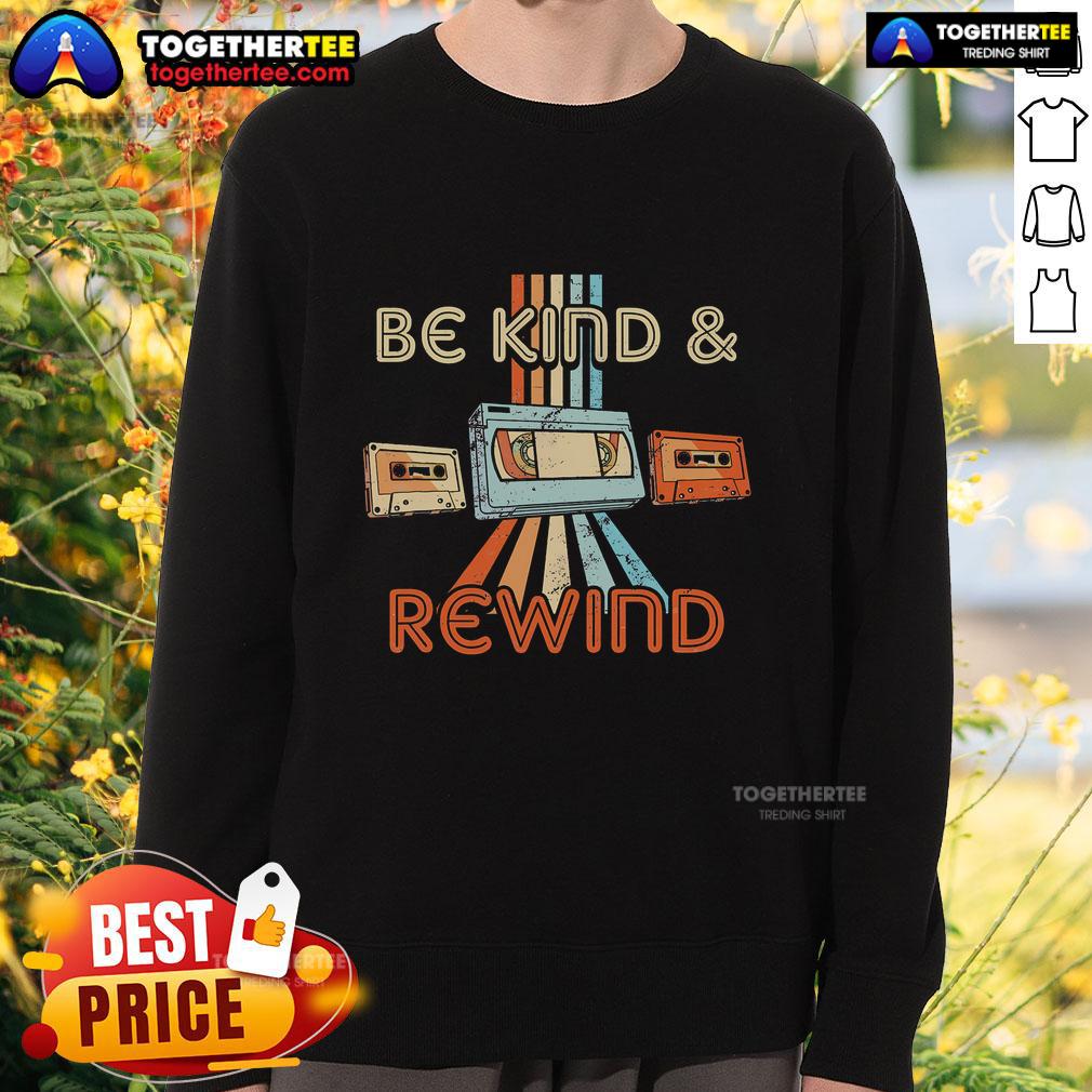 Top Be Kind & Rewind Vintage 90's Nostalgic 80's Throwback T-Shirt - Image 5
