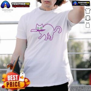 Top Oaf Nation Cat Knife T-Shirt