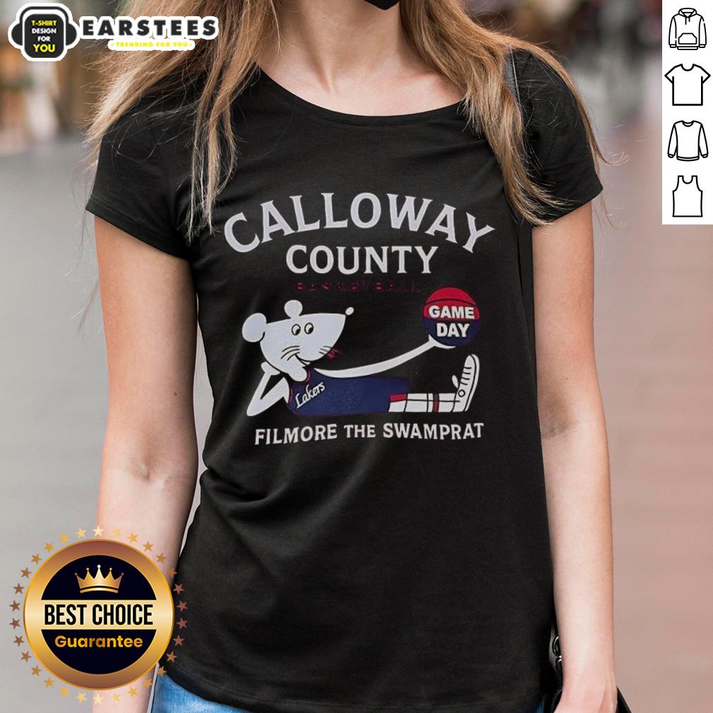 Good Calloway County Basketball Fillmore The Swamprat T-Shirt - Image 3