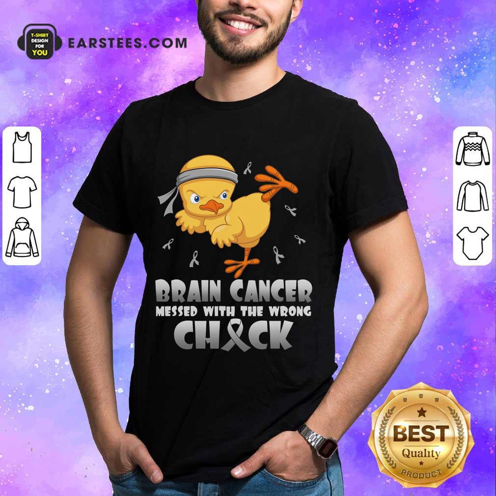 Hot Brain Cancer Messed With The Wrong Check Shirt