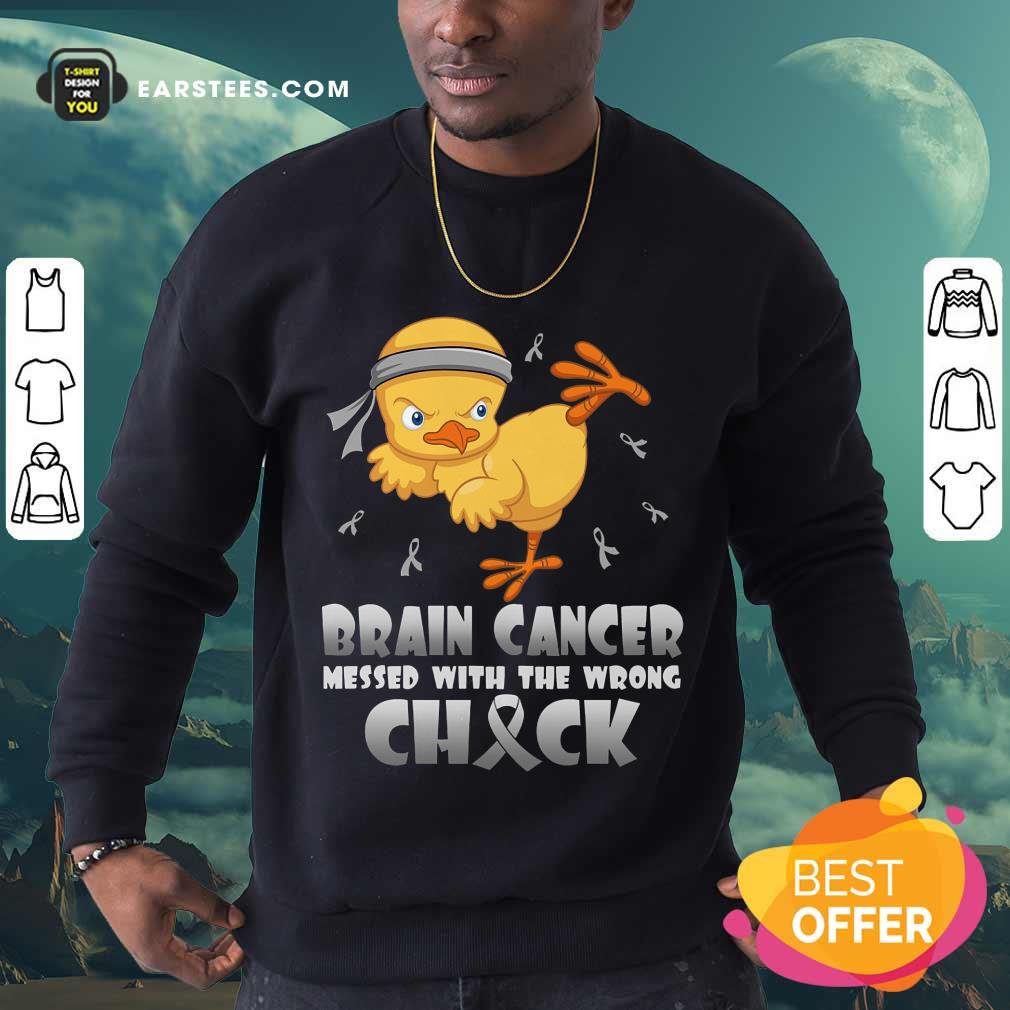 Hot Brain Cancer Messed With The Wrong Check Shirt - Image 3