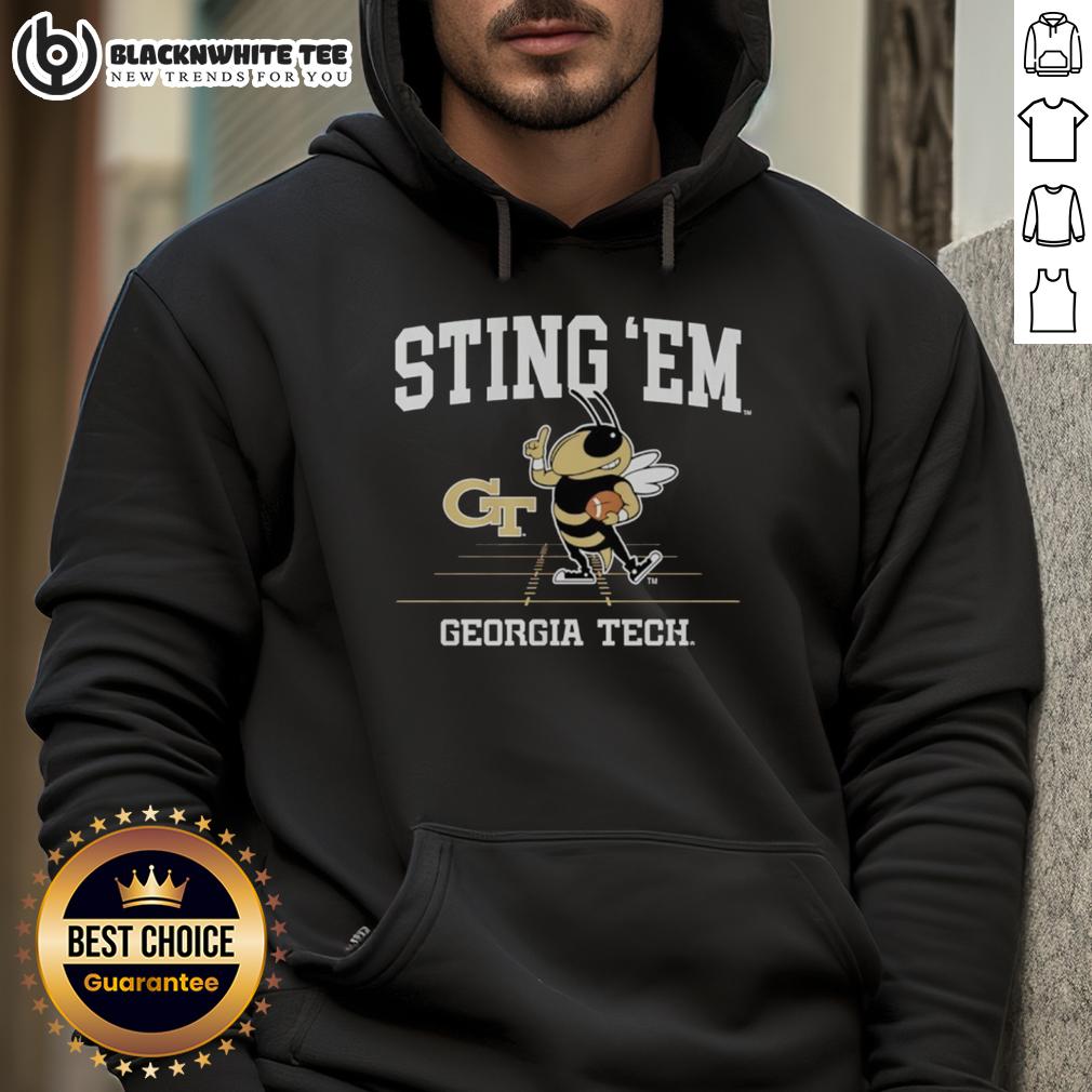 Awesome Sting 'Em Georgia Tech Yellow Jackets Football Gridiron Mascot T-Shirt - Image 2