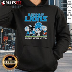 Alternative view of Nice Peanuts Detroit Lions Sundays Are For My Team T-Shirt
