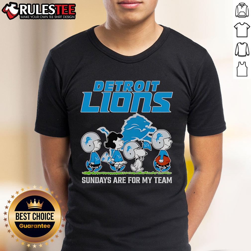 Nice Peanuts Detroit Lions Sundays Are For My Team T-Shirt