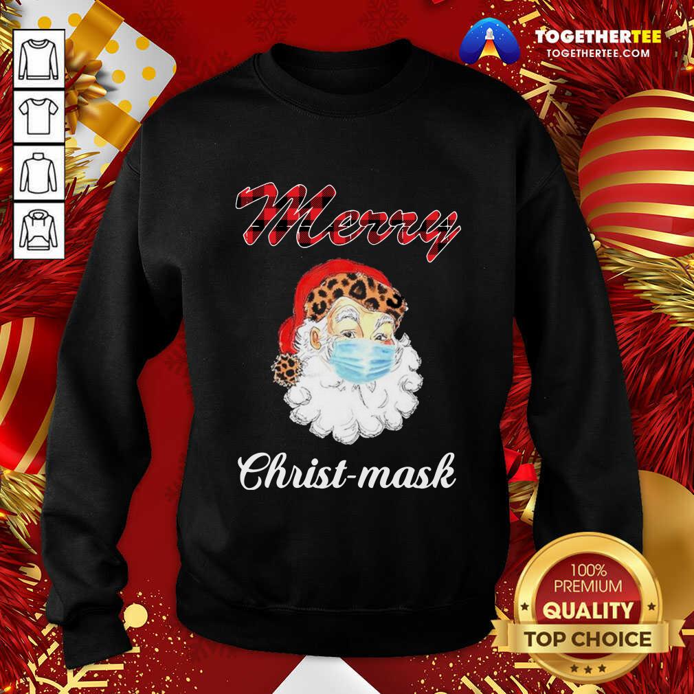 Good Santa Claus Face Mask Merry Christmas 2020 Shirt - Image 4