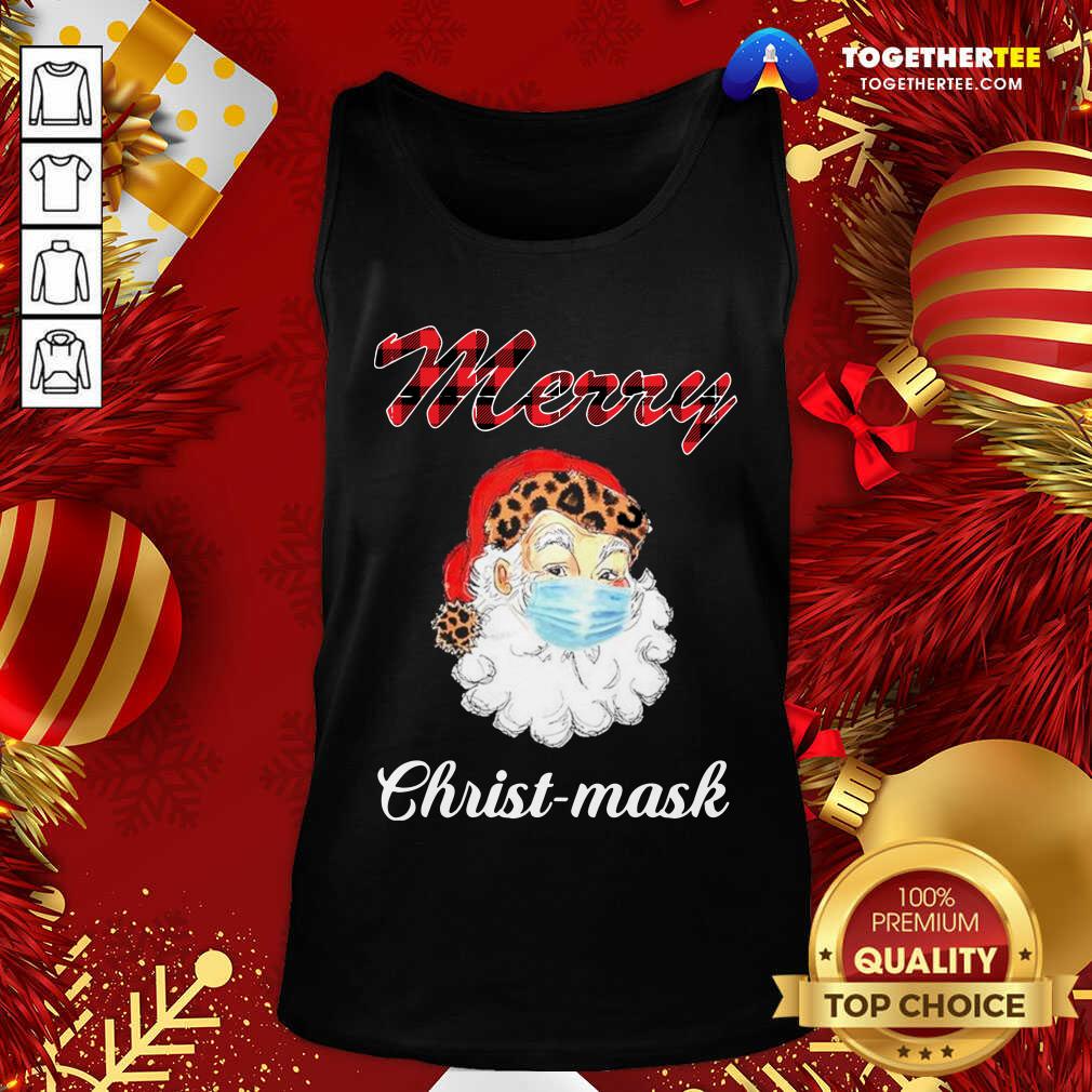 Good Santa Claus Face Mask Merry Christmas 2020 Shirt - Image 3