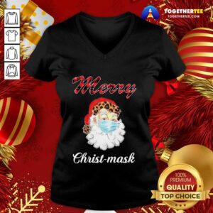 Alternative view of Good Santa Claus Face Mask Merry Christmas 2020 Shirt