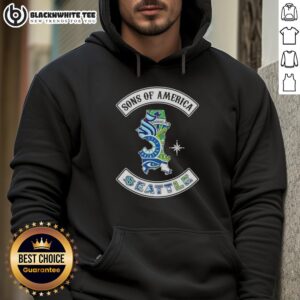 Alternative view of Top Son Of America Seattle Map Sports Logos Combine T-Shirt
