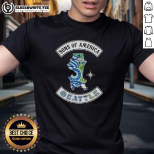 Top Son Of America Seattle Map Sports Logos Combine T-Shirt