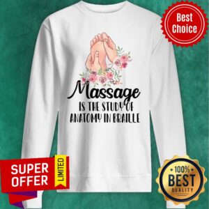 Alternative view of Awesome Massage Is The Study Of Anatomy In Braille Vintage Shirt
