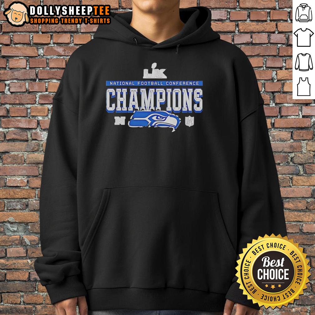 Good Seattle Seahawks At National Football Conference Champions Super Bowl LX T-Shirt - Image 2