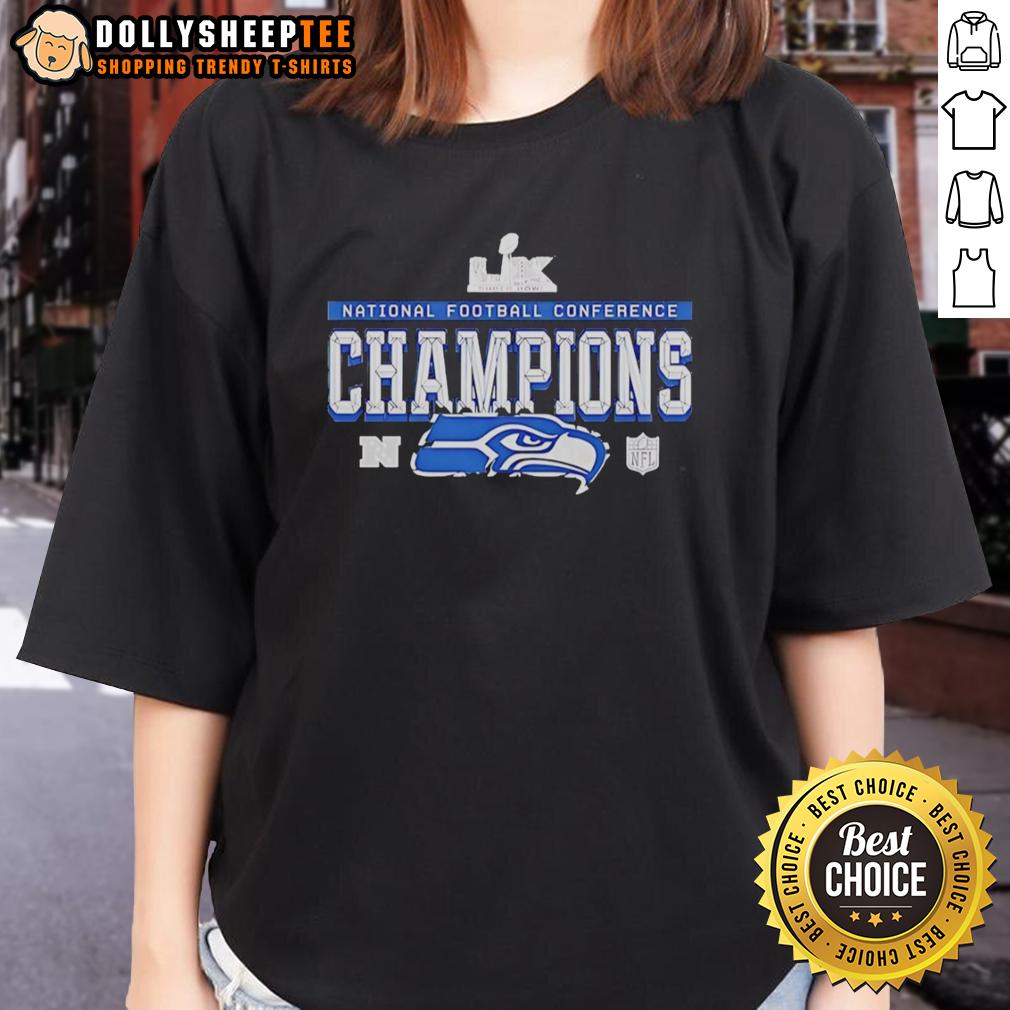 Good Seattle Seahawks At National Football Conference Champions Super Bowl LX T-Shirt - Image 3