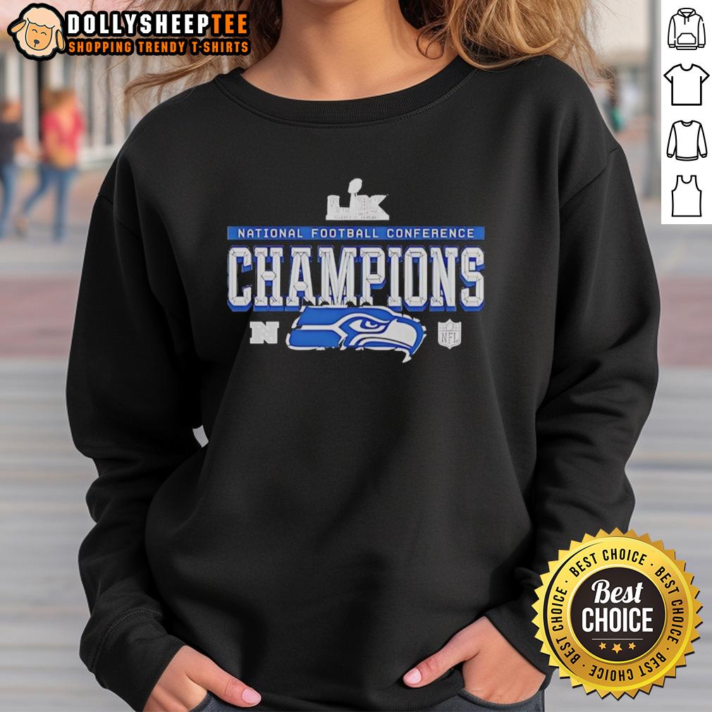 Good Seattle Seahawks At National Football Conference Champions Super Bowl LX T-Shirt - Image 5