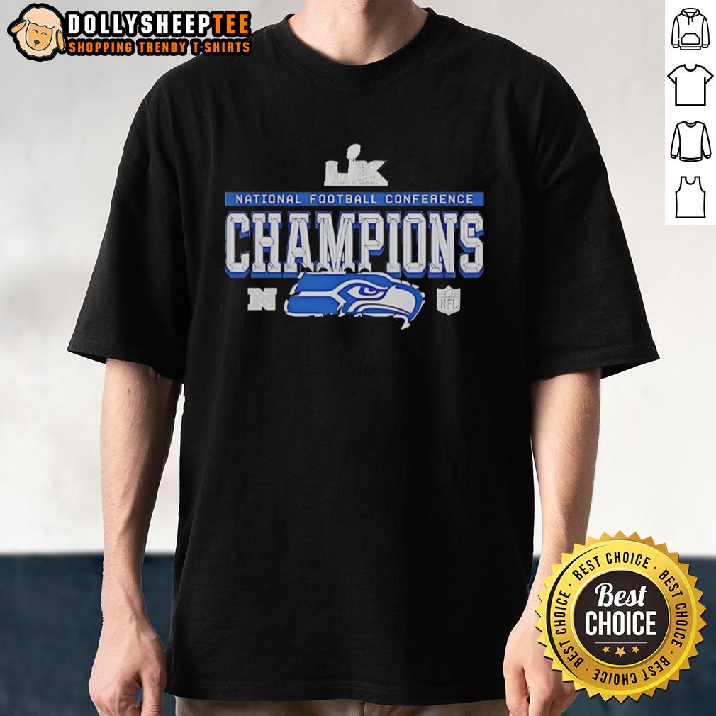 Good Seattle Seahawks At National Football Conference Champions Super Bowl LX T-Shirt